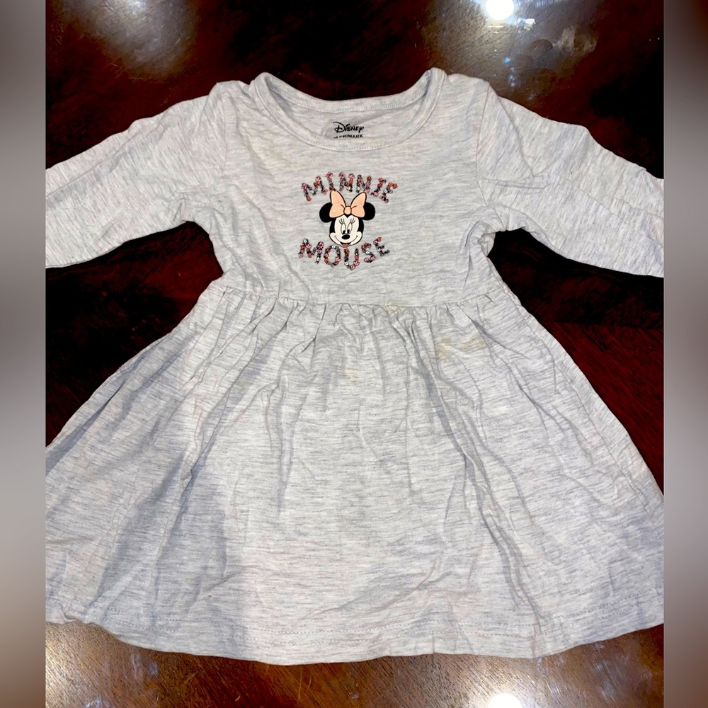 minnie mouse long sleeve toddler dress